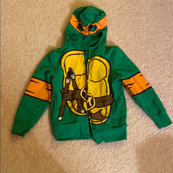 Boys TEENAGE MUTANT NINJA TURTLE Winter COAT~size 4~NWT~LINED Hooded Jacket TMNT